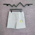 Chrome Hearts Light Gray Multi-Color Cross Logo Sweatshorts